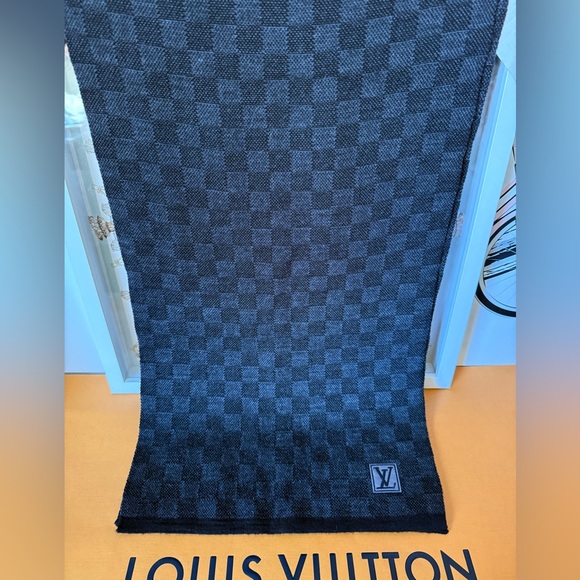 Louis Vuitton Petit Damier Graphite LV Logo
Wool Scarf - Picture 6 of 15